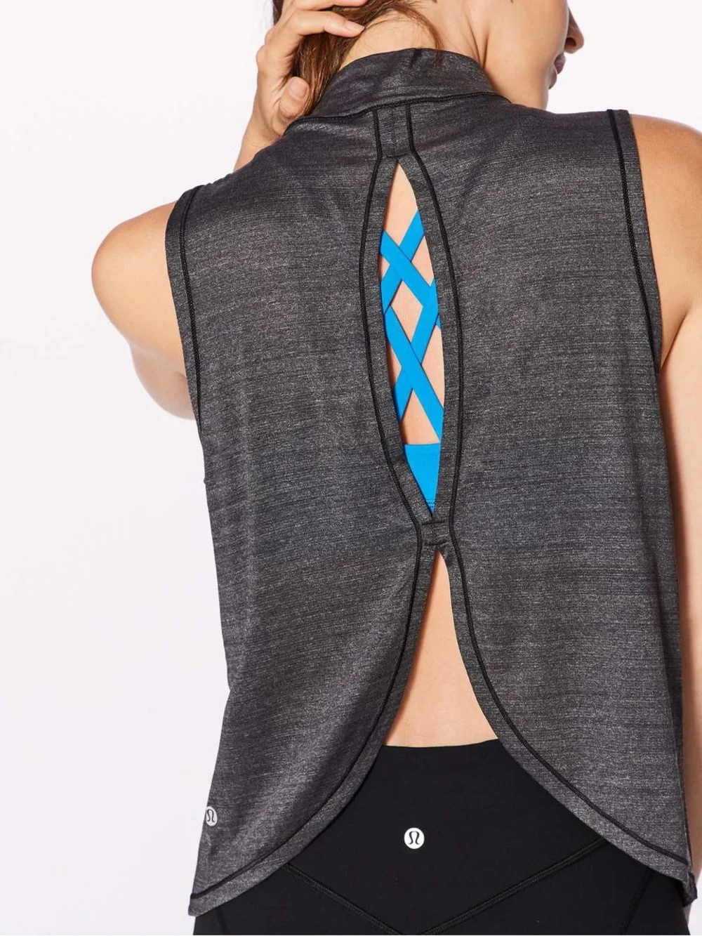 Lululemon Twist and Reach Tank Top - Charcoal